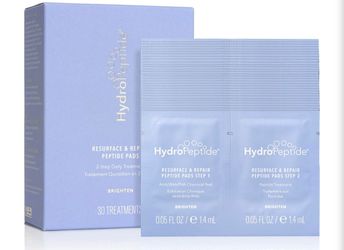 HydroPeptide Resurface & Repair Peptide Pads, 2-Step Daily Treatment, 30 Treatments
