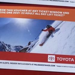 Palisades Ski Lift tickets 