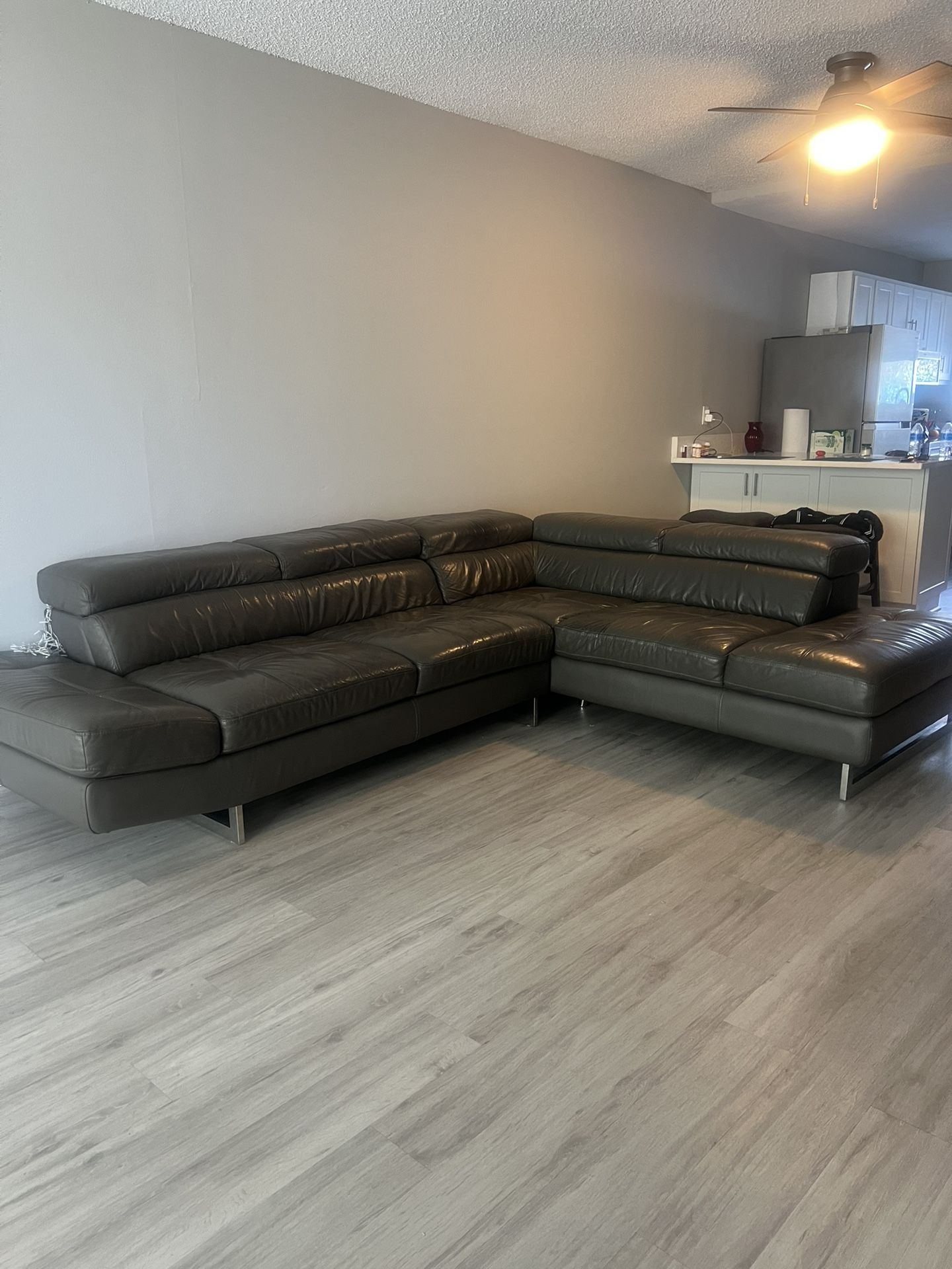 Leather Sectional