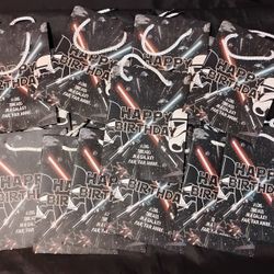 Star Wars Happy Birthday Gift Bags lot of 16 New 