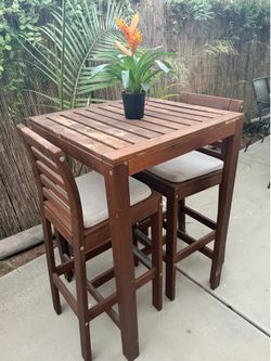 IKEA Bar Height Patio Set – 2 Chairs + Table (3 Piece Set) YES STILL AVAILABLE.