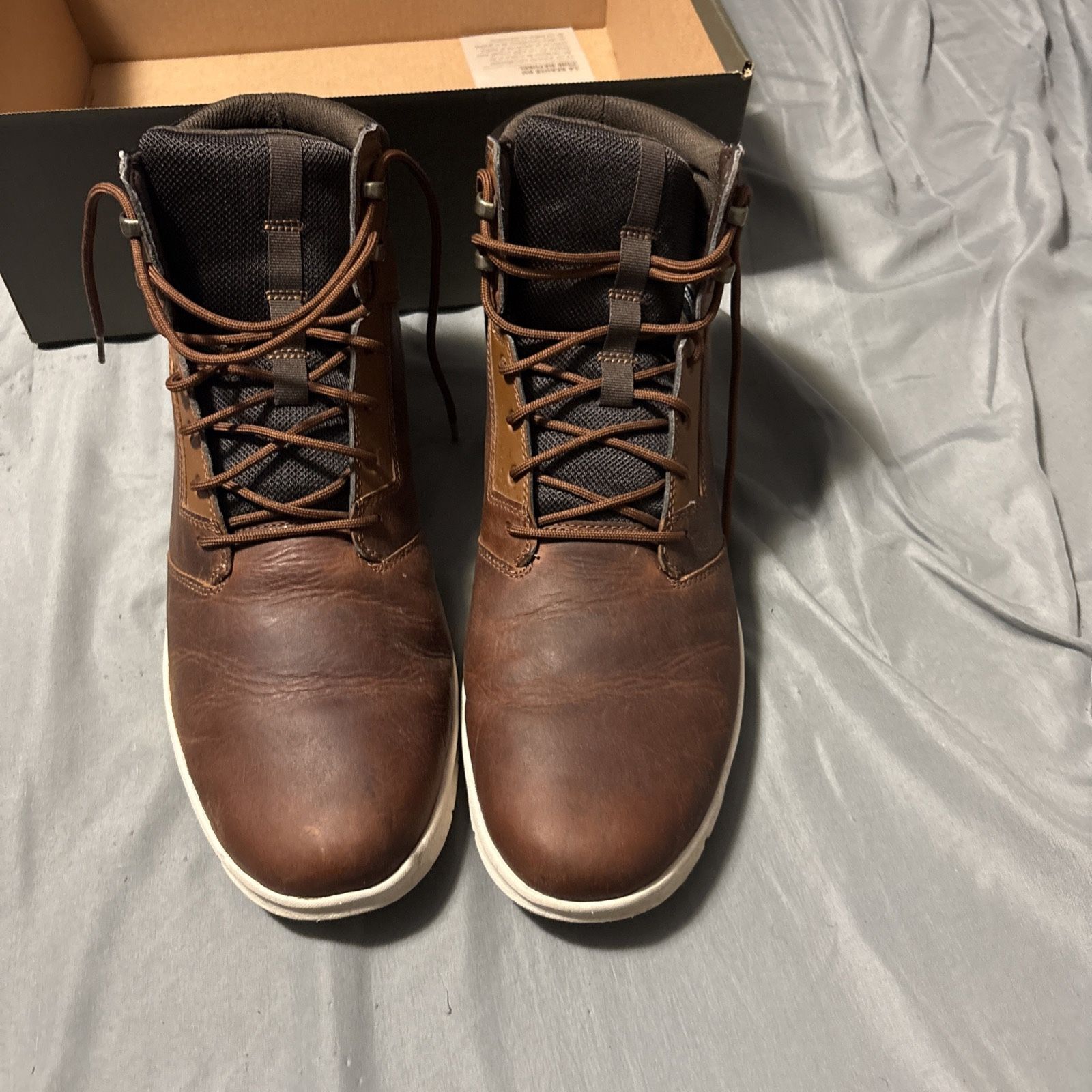 Timberland Men's Graydon Water Resistant Leather Sneaker Boot Brown Size 12