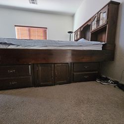 Cal King Captain's Storage Bed