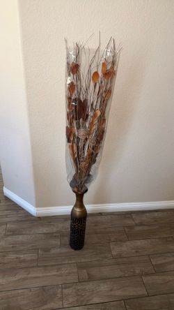 Modern Brown Long Abstract Vase