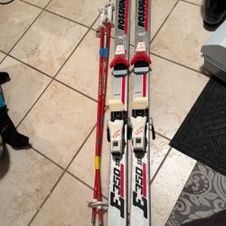 Rossignol E 350 Junior Ski With Pols