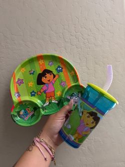 Y2K Dora Plate and Cup
