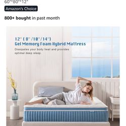 Queen Mattress and Bed Frame