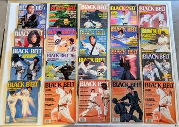Black Belt Magazine Vintage Collection Lot of 20