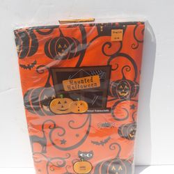 Haunted Halloween 60in Round Vinyl Tablecloth