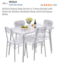 5 PIECE TABLE SET