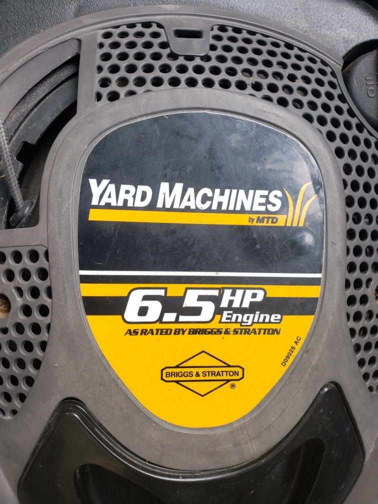 Yard Machine 6.5 HP engine 