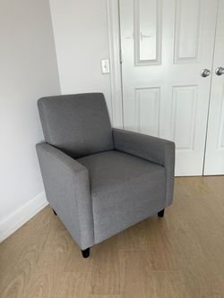 Modern Gray Accent Chair / Armchair – Excellent Condition