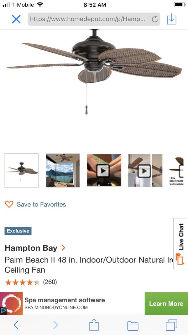 Hampton Bay Ceiling Fan For Sale In Ellenwood Ga Offerup