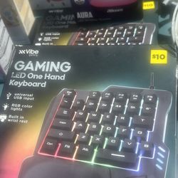 2 Gamin Keyboards And A Wireless LED Speaker 