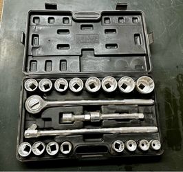 Pittsburgh 20-Piece Jumbo Socket Set – 3/4” Drive SAE (7/8”–2”)
