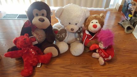 Valentines stuffed animals