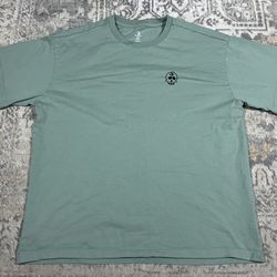Converse Men's Skull Loose Fitting T-Shirt Size M Green