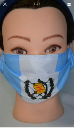 Guatemala Face Mask Cubre Boca Bandera Guatemala