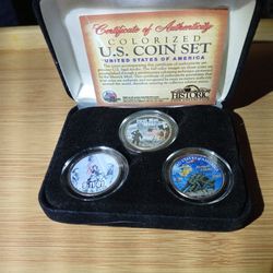 Colorized U.S. Coin Set Quarters 