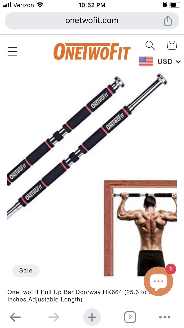 One TwoFit Door Pull Up Bar