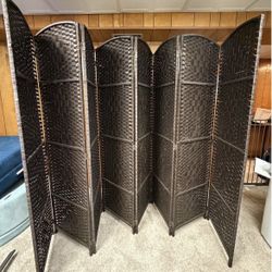 Wicker Room Divider 