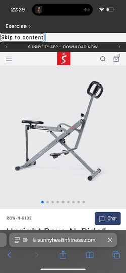 Sunny Health Fitness - Upright Row-N-Ride