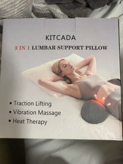 Smooth Spine Triple Fusion Back Massager with Heat - Sciatica Pain Relief & Spine Decompression Device, Deep Tissue Massager for Lower Back Pain, Offi