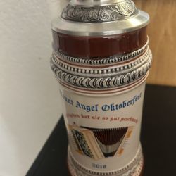 German Ceramic Beer Stein
