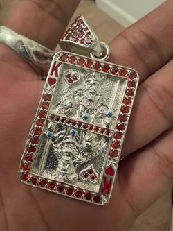King of hearts pendant 925