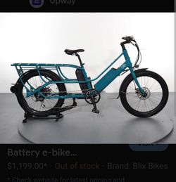 Blix Packa Genie Dual Battery Cargo ebike