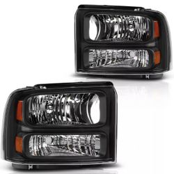 New Headlights For Ford F250 F350 Fits 2005 to 2007
