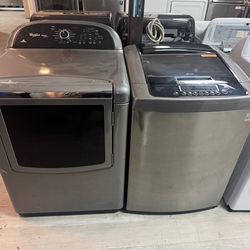 LG WASHER AND DRYER SET WITH WARRANTY
