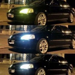 LED Headlight Or Fog Upgrade Super Bright Hyper White ,Luces Blanco Azul H3 H1 Hb4 9005 H11,5k,6k