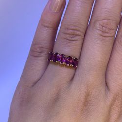 10K Yellow Gold Purple Tourmaline Ring