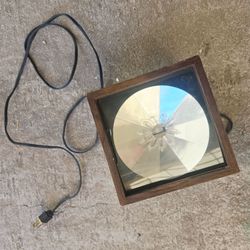 Vintage Square Flood Light with Wood Frame