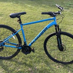 Schwinn Copeland Unisex Hybrid Bike, 700c Wheels, Adult Ages 14+, Blue, 21 Speeds