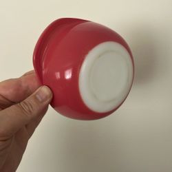 Vintage Pyrex Mini Casserole In Flamingo Pink