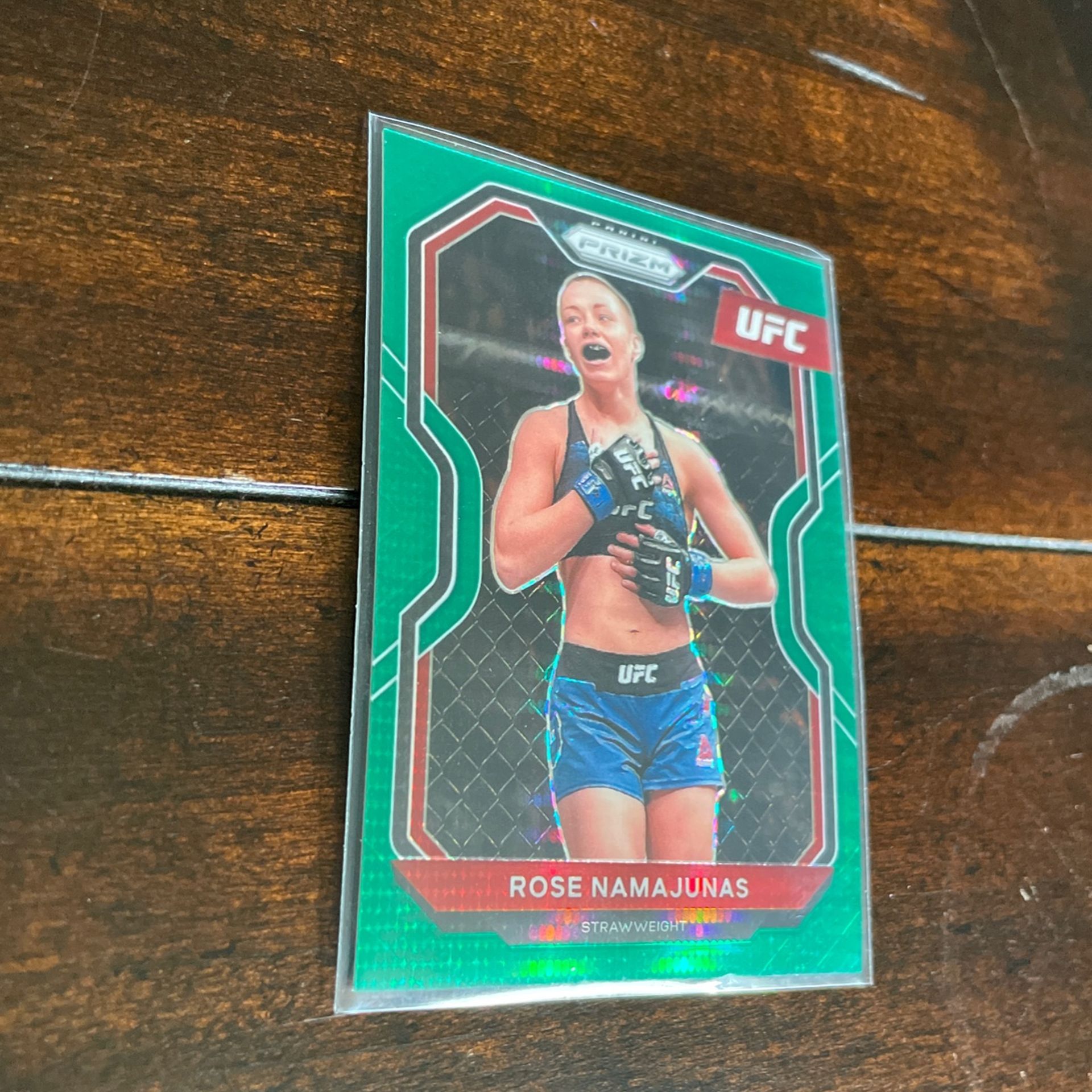 Rose Namajunas Green Prizm /25 Ufc Card Champ