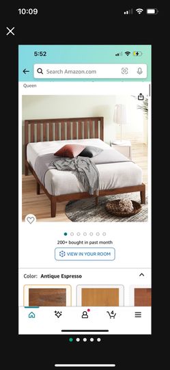 Brown Queen Bed Frame