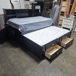 Twin Trundle Bed And Mattress 