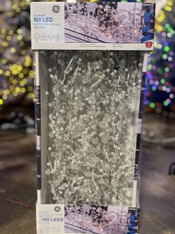 GE StayBright 9' LED Glitter Gem Garland