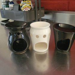 Set Of 3 Ceramic Tealight Candle Holders