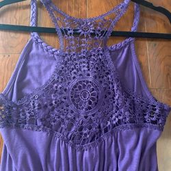 Asymmetrical Purple Dress Made by Hots-Wing Size Large
