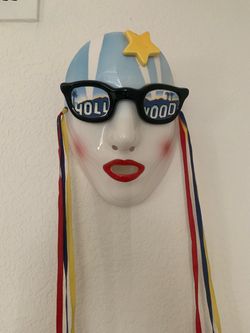 Vintage Hollywood Porcelain Mask