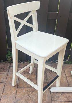 IKEA bar stool with backrest.  24. 3/4