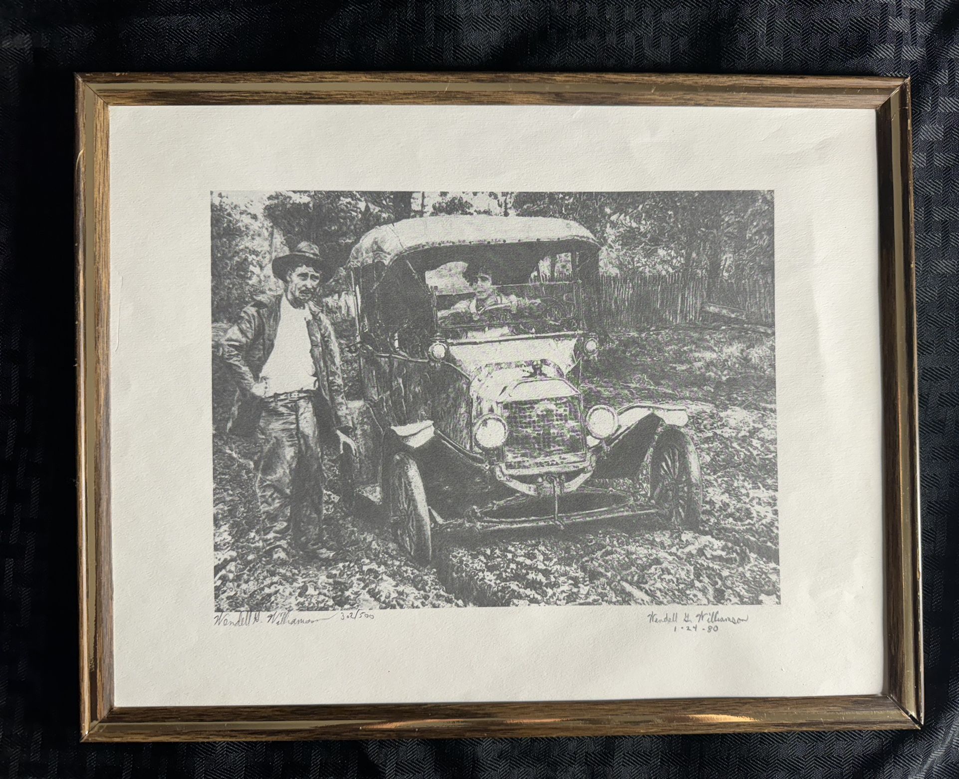 Wendell G. Williamson Pencil Piece from 1980 - Signed