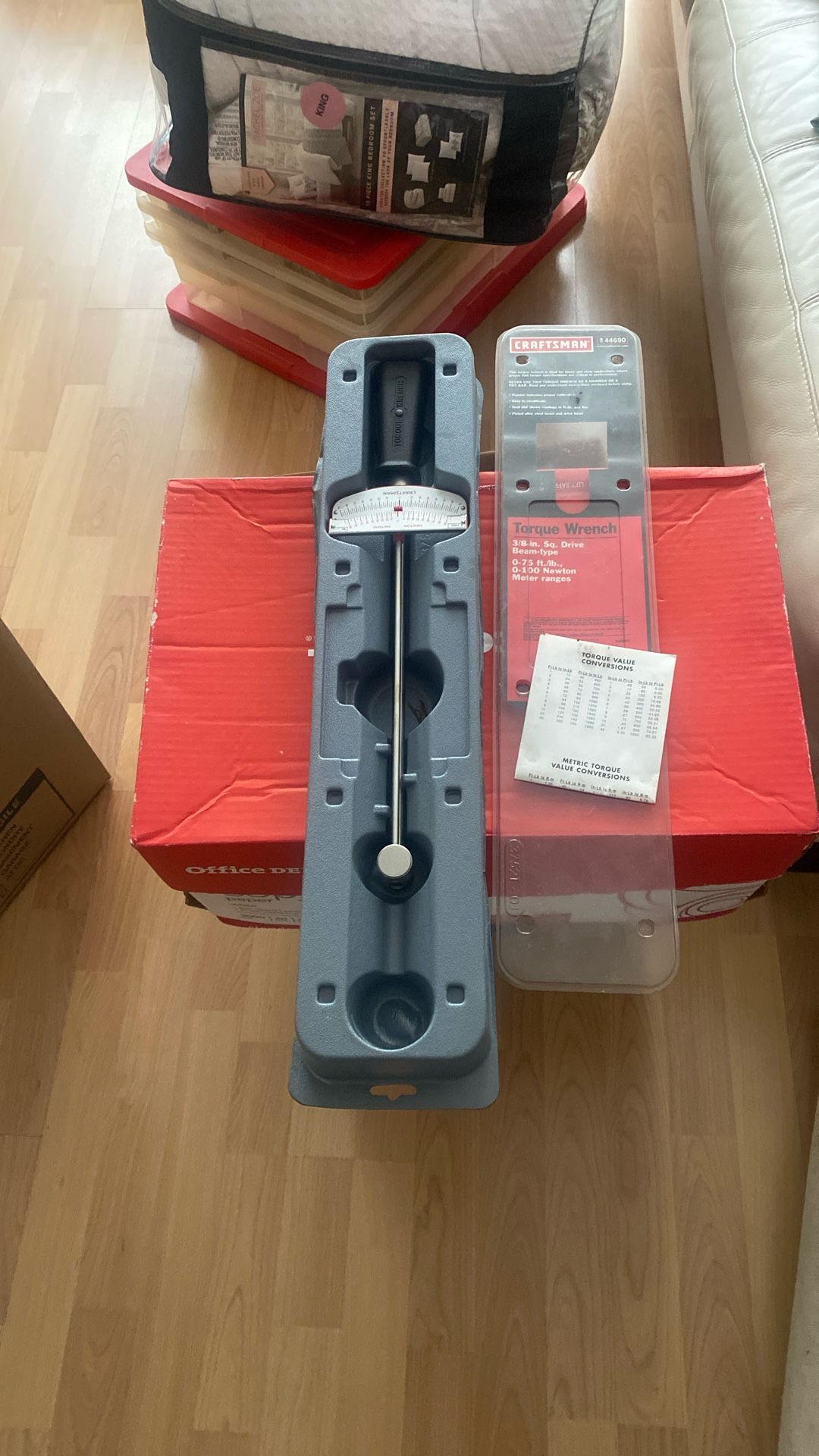 Craftsman 3/8 Torque Wrench. 0 To 75 Lbs