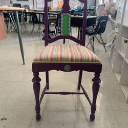 Hand Painted Artistic Chair