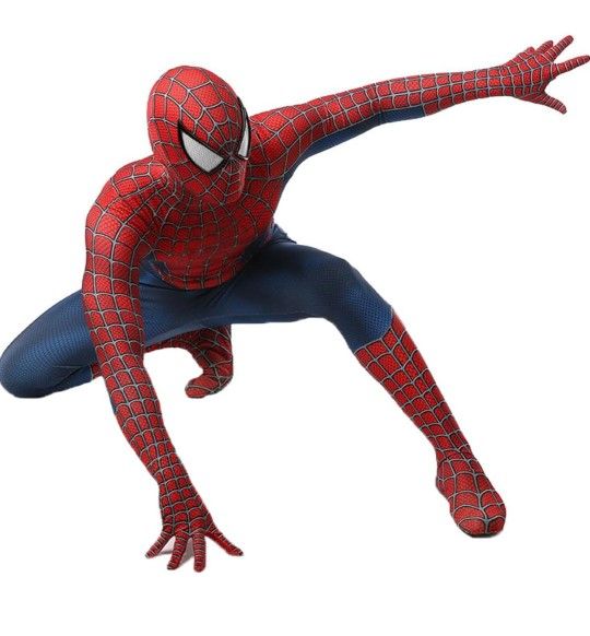 Spiderman super marvel hero Costume Superhero Spandex Jumpsuit Bodysuit Costume Mask 3D Style size xxlarge