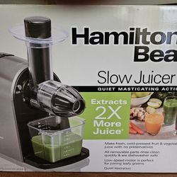 Hamilton Beach Cold Press Masticating Juicer Machine